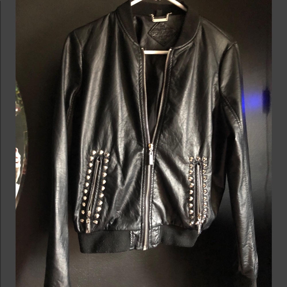 JouJou vegan ‘leather’ bomber jacket